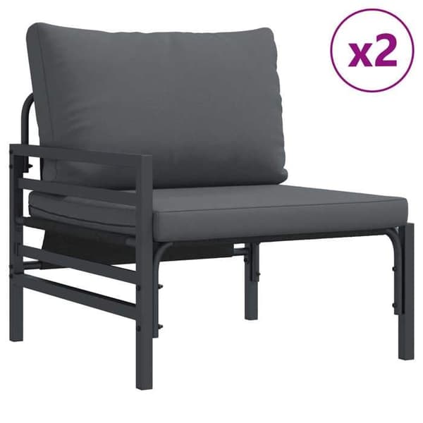 Maison Exclusive - 6 osan musta terassikalustesetti