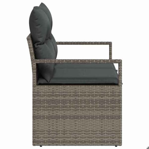 Maison Exclusive - Trädgårdsoffa med kudde 120 x 62 x 69 cm polyrotin