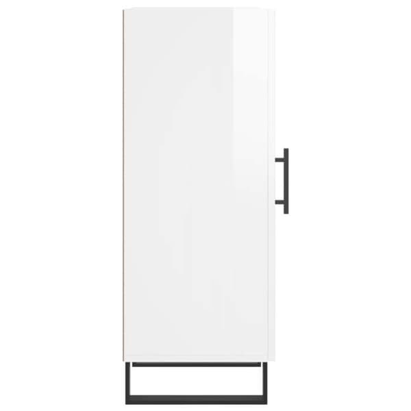 Maison Exclusive - Hvid glans buffet 34,5x34x90 cm Ingeniørtræ Vit