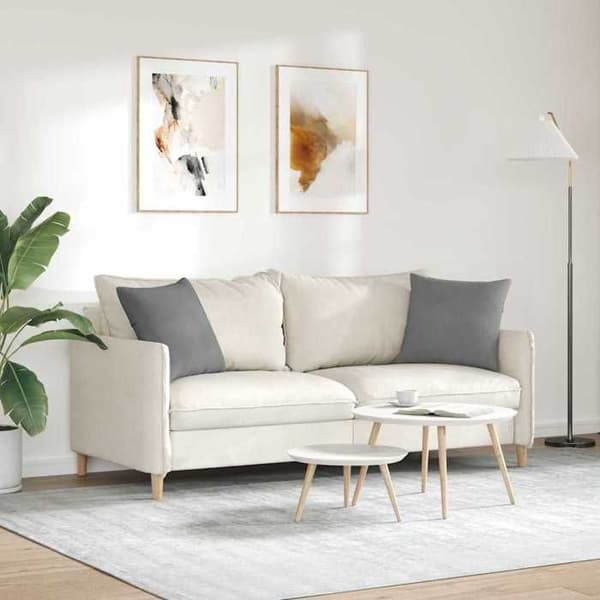 Maison Exclusive - Soffkuddar 2 st tyg Mörkgrå 45 x 45 cm