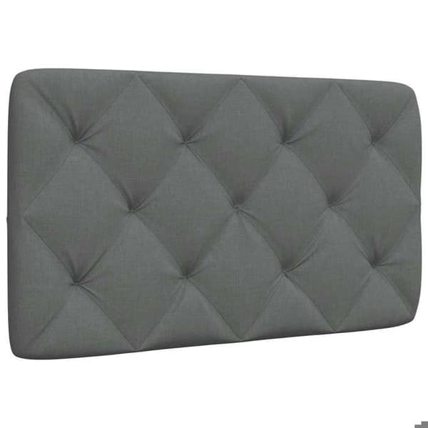 Maison Exclusive - Tummanharmaa sängynpäätytyyny 90 cm kangasta Mörkgrå