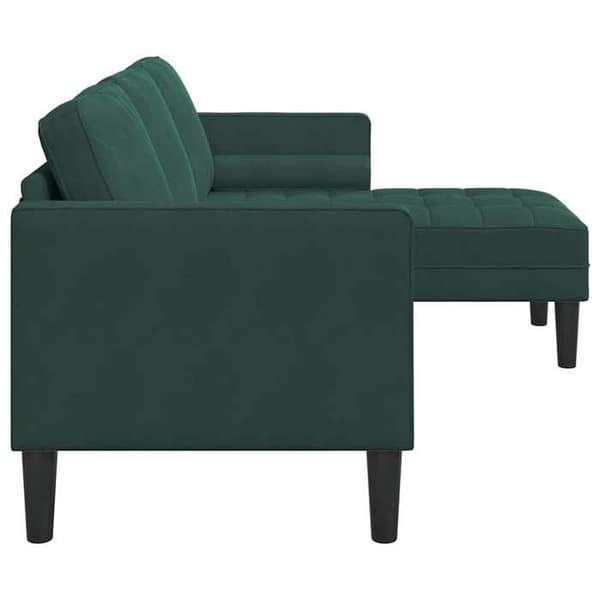 Maison Exclusive - Soffgrupp med mörkgrön polyesterkudde Mörkgrön
