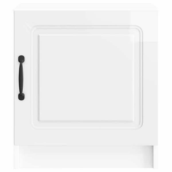 Maison Exclusive - Sängbord Vit glansig 43 x 34,5 x 47 cm