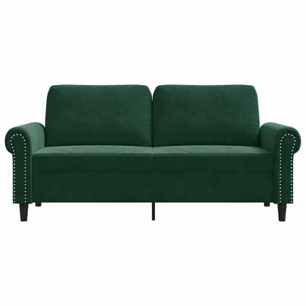 Maison Exclusive - Soffa 2-sits Grön mörk 140 cm Sammet