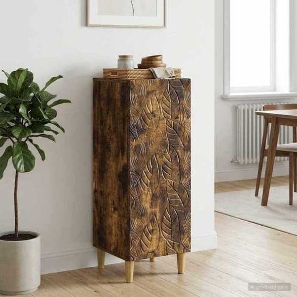Maison Exclusive - Buffé Ek rökig 33 x 34,5 x 90 cm Ingenjörsträ