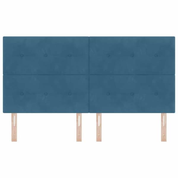 Maison Exclusive - Mörkblå sänggavel 180 cm Sammet