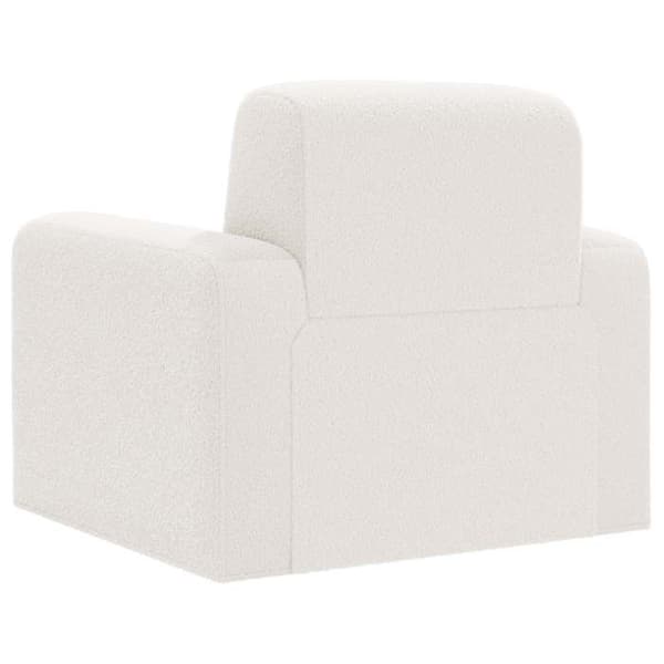 Stol - EKSKLUSIV HUS - Bouclé - Creme - Bouclé stof - Bredde armlæn Grädde