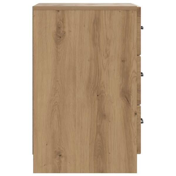 Maison Exclusive - Natbord i håndlavet egetræ 43 x 41 x 63,5 cm