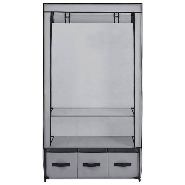 Maison Exclusive - Garderobe Grå 87 x 49 x 159 cm Stof Grå
