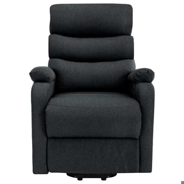 Maison Exclusive - Grått tyg lutande massagefåtölj Mörkgrå