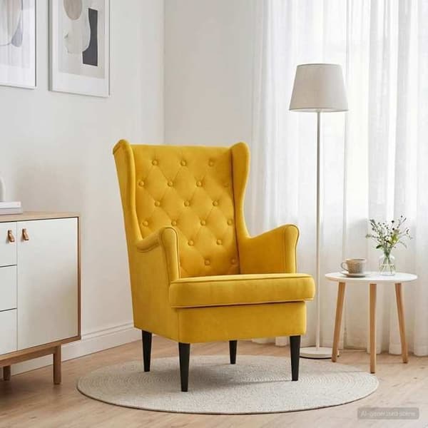 Maison Exclusive - Keltainen Samettituoli