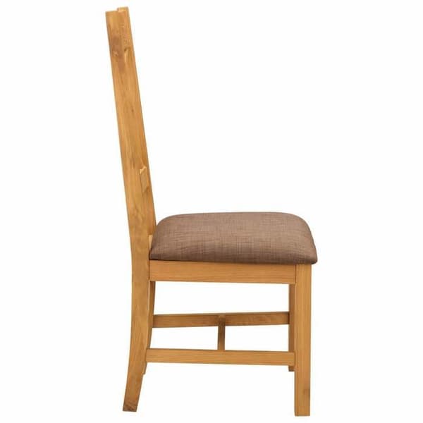 Matsalsstol - EXKLUSIV HEM - Set om 2 - Massivt ek - Grå skum sits - Modern stil Grå