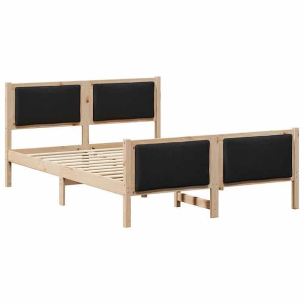Sengestel - EKSKLUSIV HUS - Standardmodel - Massiv fyr - Polyester hovedgærde - Lamelseng