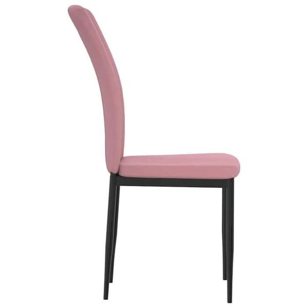Maison Exclusive - Spisestole sæt af 4 Rosa Velour