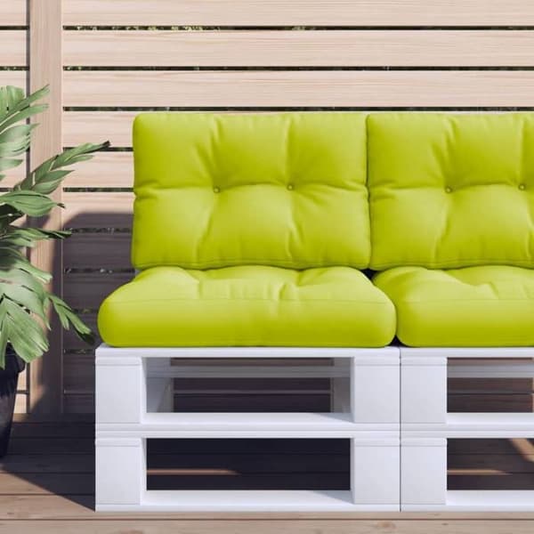 Maison Exclusive - Palettkuddar set om 2 ljusgrön tyg