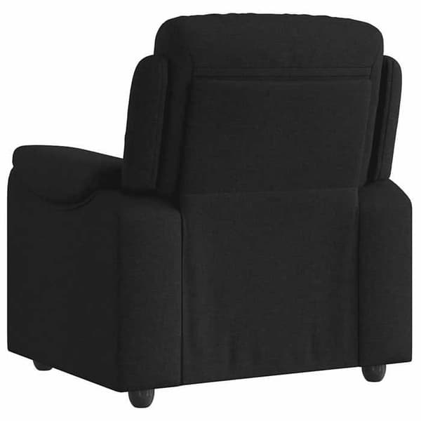 Lænestol - EKSKLUSIV HUS - Relax model - Sort - Stof - Læneposition 135° Svart