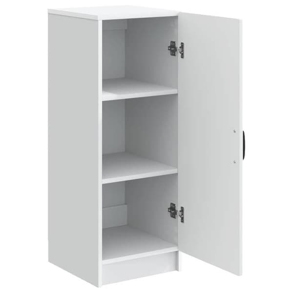 Maison Exclusive - Buffet Hvid 33 x 34,5 x 87 cm Ingeniørtræ Vit