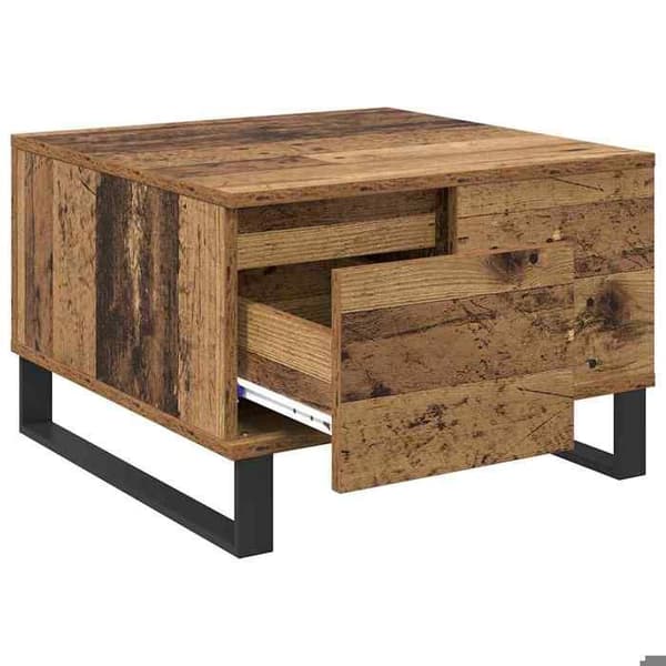 Maison Exclusive - Alustatabletti Vanha puu 55 x 55 x 36,5 cm Insinööripuu