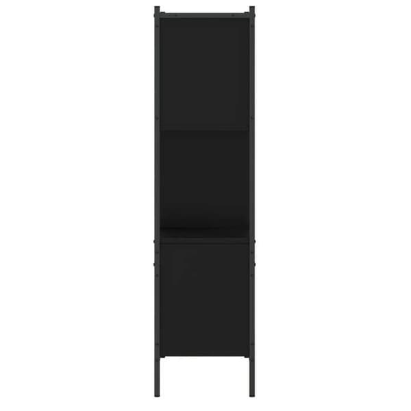 Maison Exclusive - Bibliotek sort 72x28x109 cm ingeniørtræ