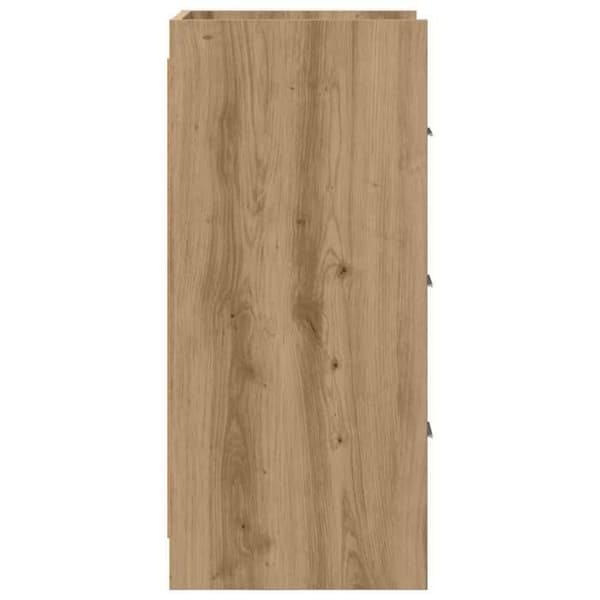 Maison Exclusive - Buffet i håndlavet egetræ 40 x 36 x 80 cm Ingeniørtræ