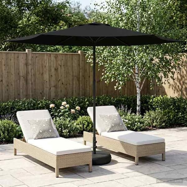 Maison Exclusive - Haveparasol med base 300 x 300 cm Polyester