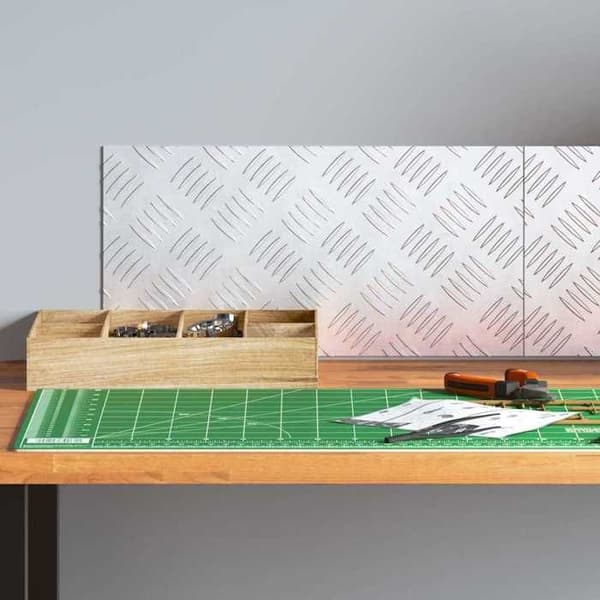 Maison Exclusive - Gåflade 2 stk 40 x 20 cm Sølv Aluminium Rektangulær Silver