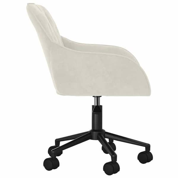 Maison Exclusive - Drejelig kontorstol Creme Velour