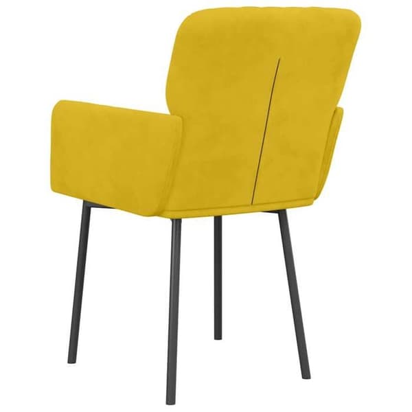 Maison Exclusive - Matstolar set om 2 Gul Sammet
