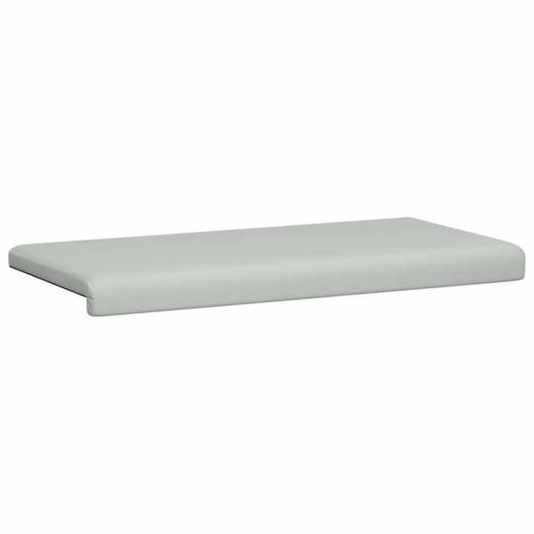 Maison Exclusive - Kudde för bänk i texturerad grå sammet, djup 35 cm Ljusgrått