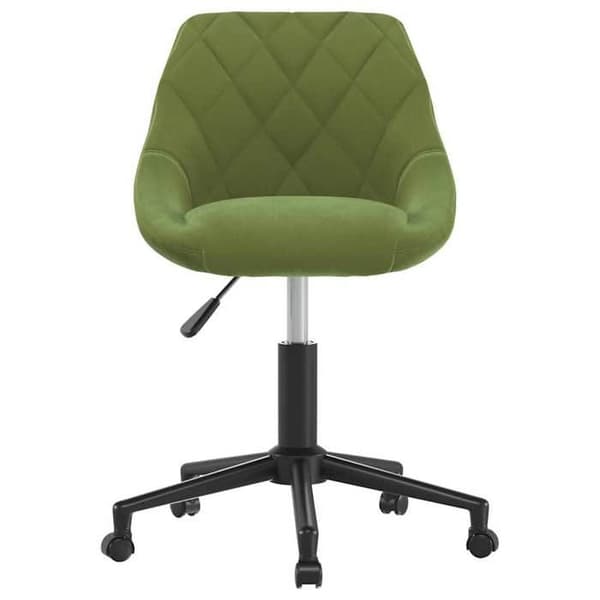 Maison Exclusive - Snurrstol för kontor Ljusgrön Sammet