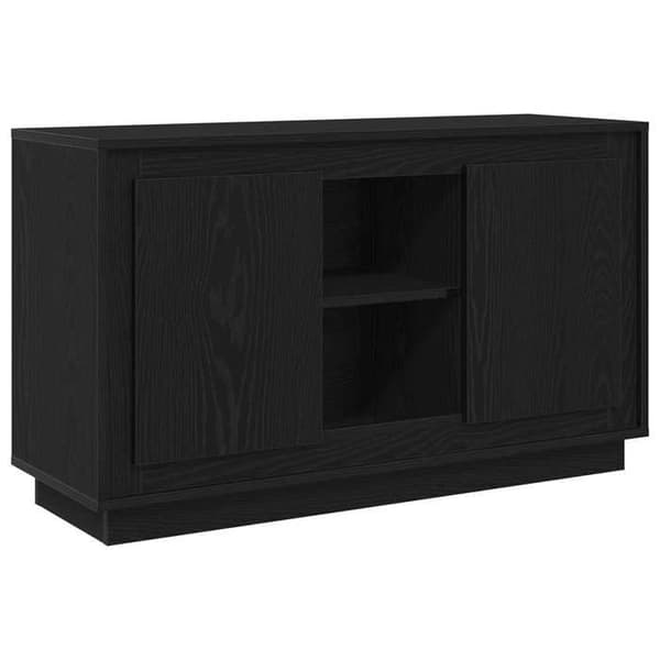 Maison Exclusive - Buffet Sort egetræ 102 x 35 x 60 cm Ingeniørtræ svart ek