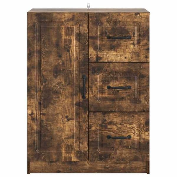 Maison Exclusive - Buffet Røget Eg 66 x 34,5 x 87 cm Ingeniørtræ