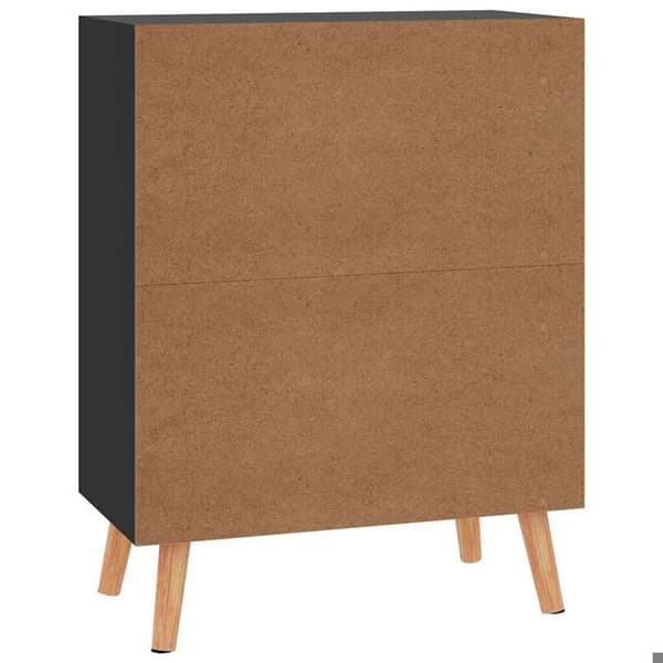 Maison Exclusive - Sort glans buffet 60x30x72 cm ingeniørtræ