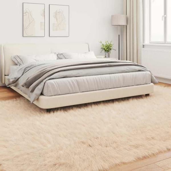 Tæppe - EKSKLUSIVT HUS - TAFALLA - Beige - 200 x 280 cm - Polyester beige