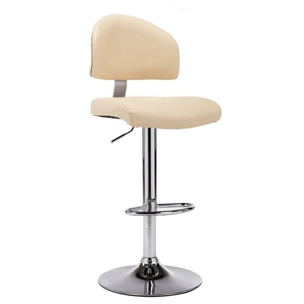 Maison Exclusive - Barstol Creme Syntetläder Grädde