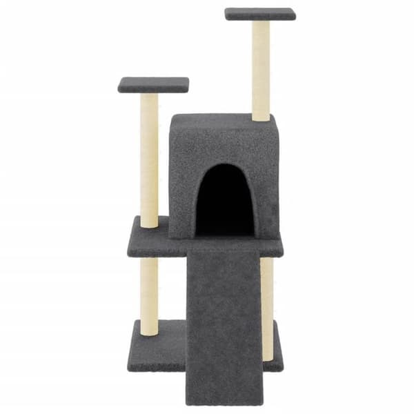 Maison Exclusive - Kattträd med sisal klöstrumpor mörkgrå 110 cm mörkgrå
