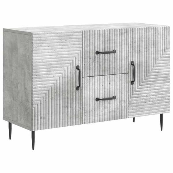 Maison Exclusive - Buffet Grå beton 89 x 34,5 x 60 cm Ingeniørtræ
