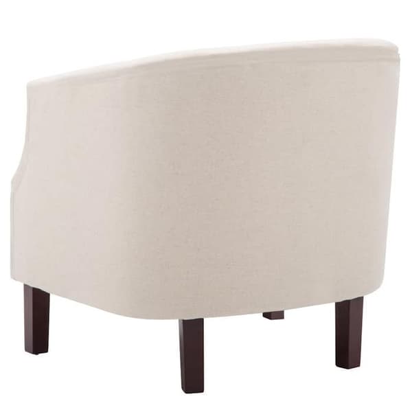 Stol - Eksklusivt Hus - Beige - Polyesterstof - Gummitræ ben beige