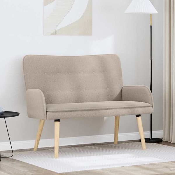 Maison Exclusive - Sofa 2 pladser Lys grå 115 x 61 x 87 cm Bouclé