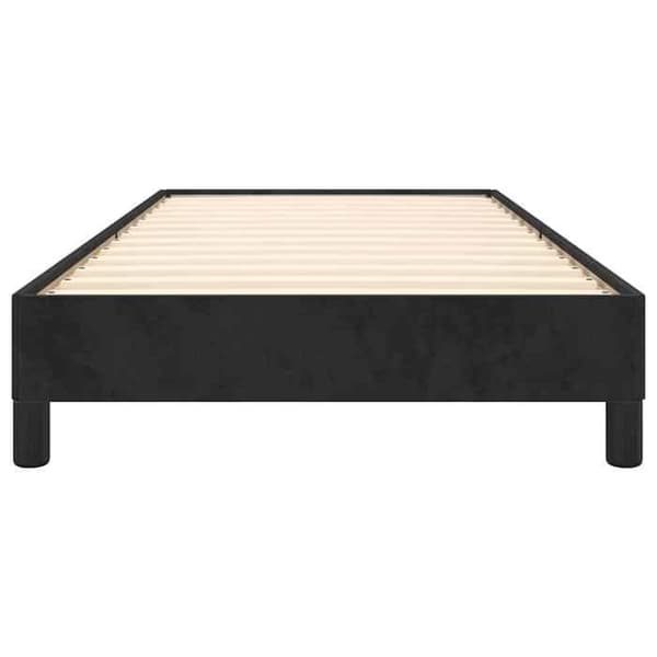 Maison Exclusive - Sengestel uden madras sort 80x200 cm fløjl