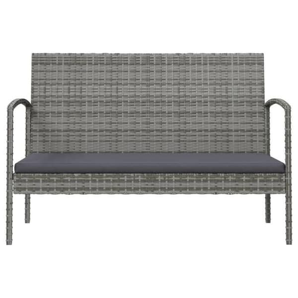 Maison Exclusive - Trädgårdsmöbler 8 delar med kuddar i grå flätad resin