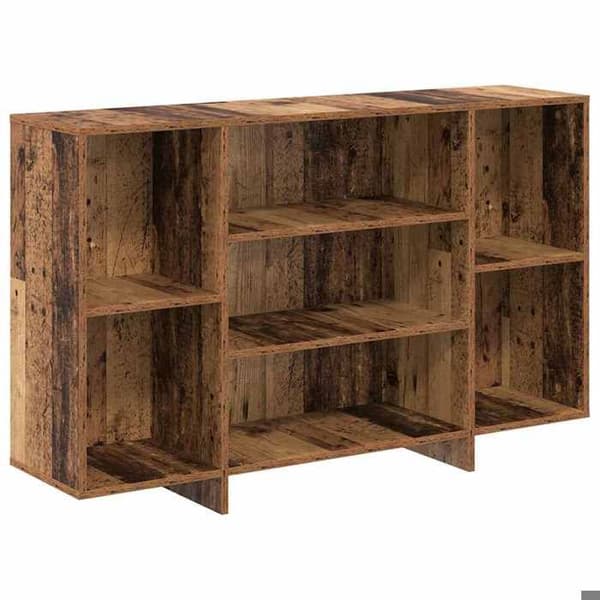 Buffé - EXKLUSIVT HUS - 120x30x75 cm - Ingenjörsträ - Inbyggda hyllor - Rektangulär
