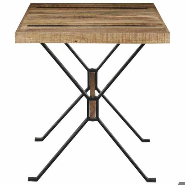 Maison Exclusive - Matbord 140x70x76 cm Rå mangoträ