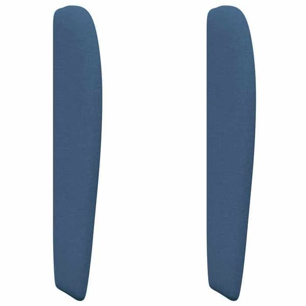 Sänggavel - EXKLUSIVT HEM - Wave Ear - Blå - 80 x 23 x 6 cm - Skumvaddering Blå