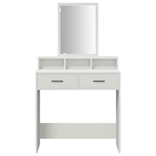 Maison Exclusive - Sminkbord Vit 79 x 41 x 140 cm Ingenjörsträ Vit