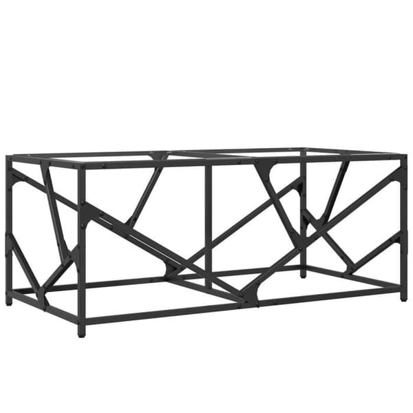 Bord - EKSKLUSIV HUS - 98,5x50x41 cm - transparent glasplade - inox ramme - rektangulær