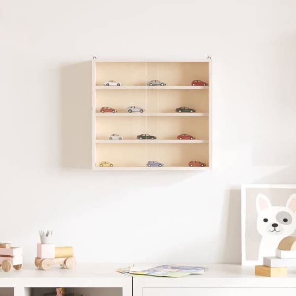 Maison Exclusive - Samlarvitrin i trä med dörrar 40x8,5x37cm