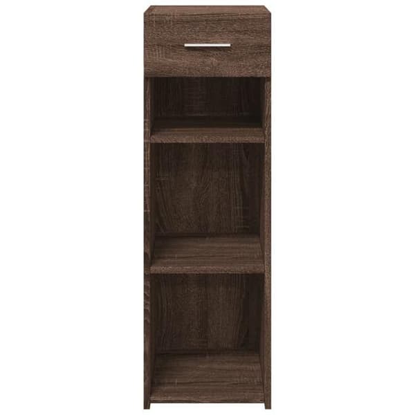 Maison Exclusive - Buffet i brunt egetræ 30x42,5x93 cm ingeniørtræ
