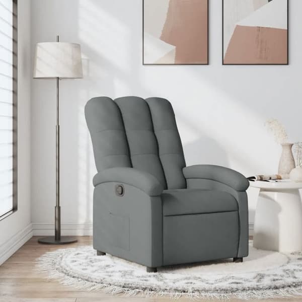 Maison Exclusive - Tummanharmaa kangasnojatuoli