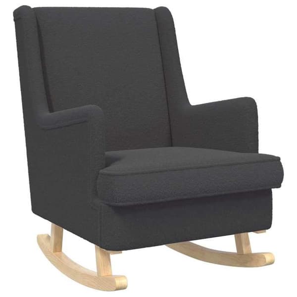 Maison Exclusive - Mørkegrå gyngestol 62 x 80 x 85 cm Bouclé